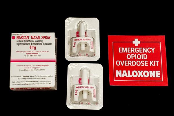 Naloxone nasal outlet spray